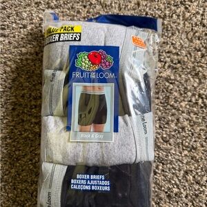 Fruit of the Loom Boxer Briefs Multi-Pack in Black and Gray